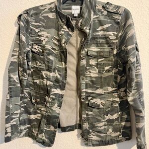 Kensie Green Camouflage Jacket